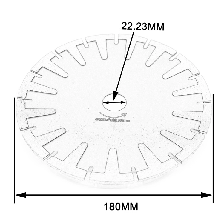 Boreway T-Shape Head Diamond Saw Blade Concrete Granite Cutting Disc High Grade Professional Diamond Cutting Blade Sink Cutter Tool