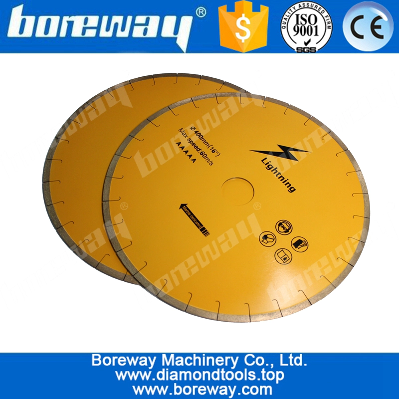 D400x10x3.2x50mm Diamond Saw Blade To Cut Marble With Fish Hook Segment