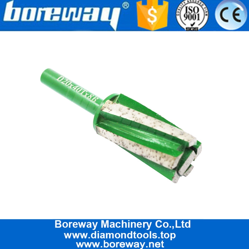 Clamping Handle Diamond Finger Bit With Bottom Segment