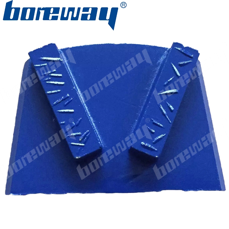 2 rectangle segments concrete diamond grinding shoes for lavina grinding machines