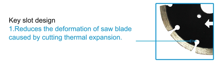 Diamond Key Holes Stone Cutting Blade