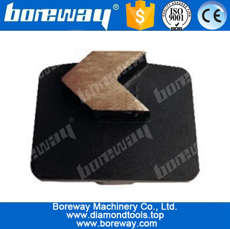 2 sixangle segment diamond gringding block with external-plug for scanmaskin floor grinder