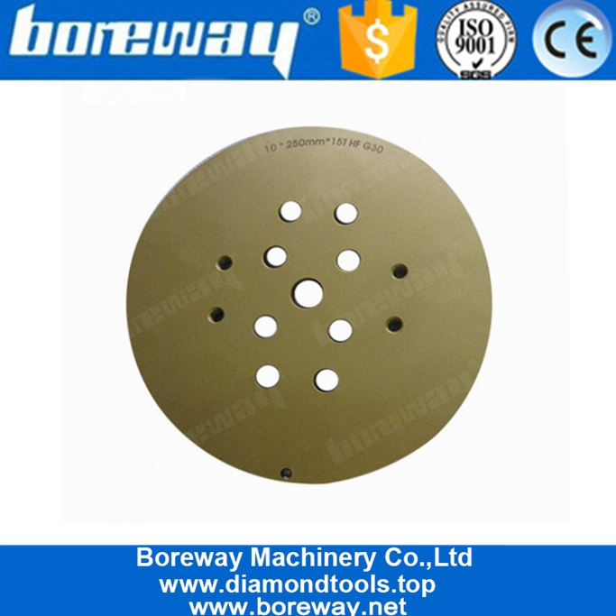 Disco abrasivo diamantato da 10 pollici da 250 mm con punte affilate a freccia per pavimenti in cemento