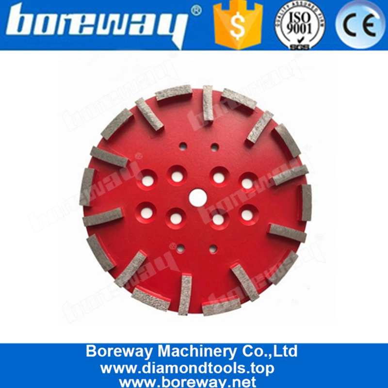 Piatto abrasivo diamantato da 10 pollici con 20 segmenti per pavimento in terrazzo in cemento