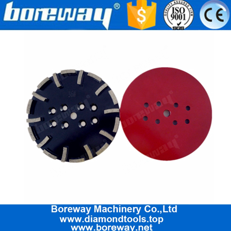 Piatto abrasivo diamantato da 10 pollici con 20 segmenti per pavimento in terrazzo in cemento