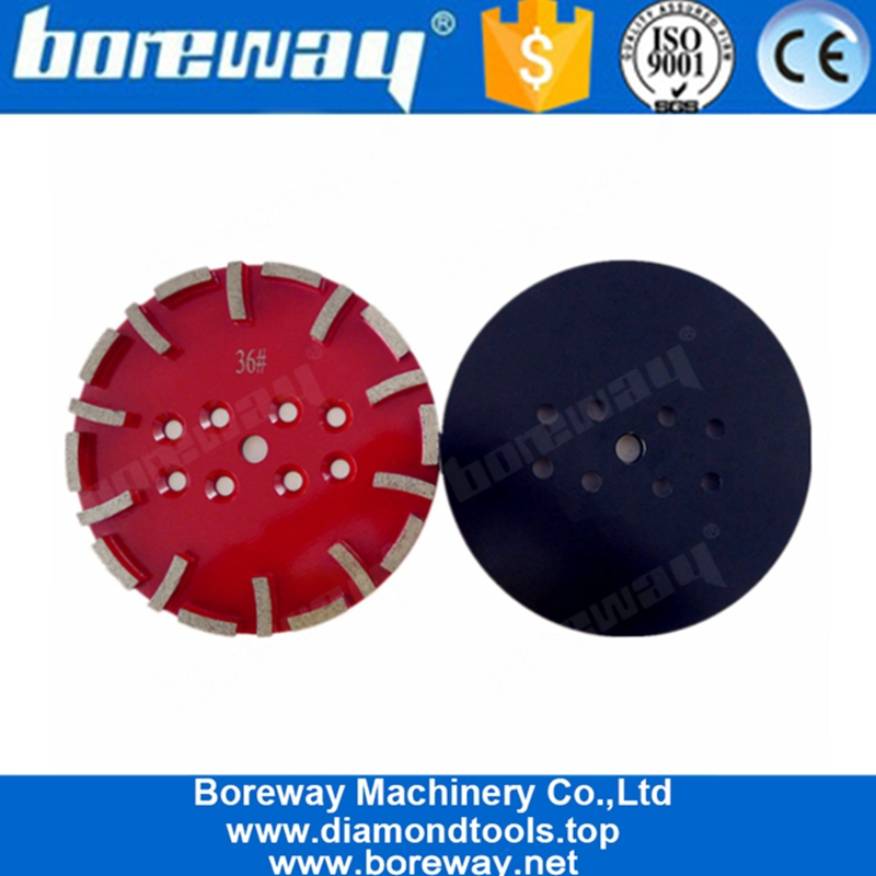 Piatto abrasivo diamantato da 10 pollici con 20 segmenti per pavimento in terrazzo in cemento