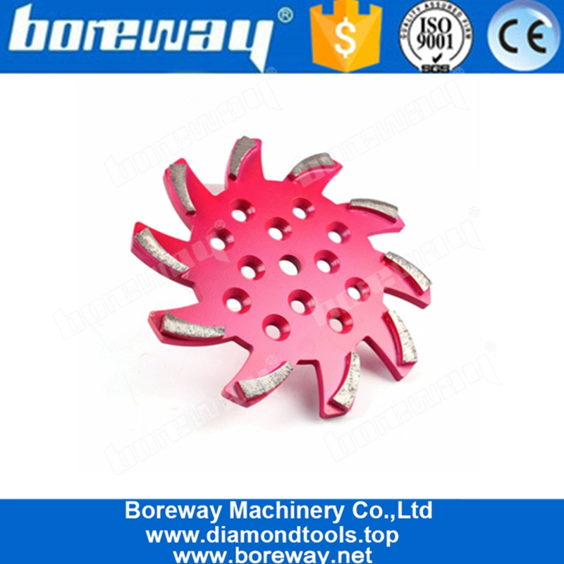 10 Inch Sharp Segmented Diamond Grinding Cup Wheel Concrete Grinding Pads For Concrete Floor