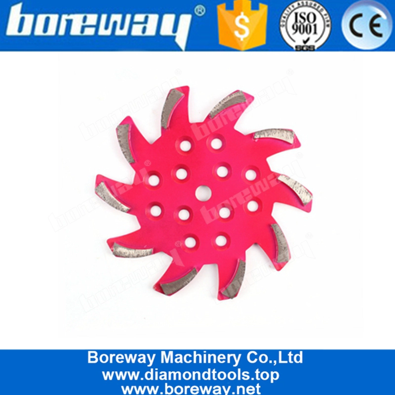 10 Inch Sharp Segmented Diamond Grinding Cup Wheel Concrete Grinding Pads For Concrete Floor
