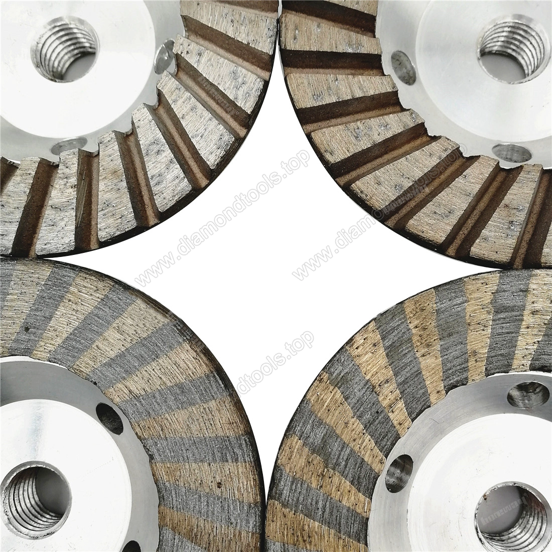 100ミリメートルアルミニウムベースの研削カップホイール素晴らしい研削卸売砥石ダイヤモンド細かい研削