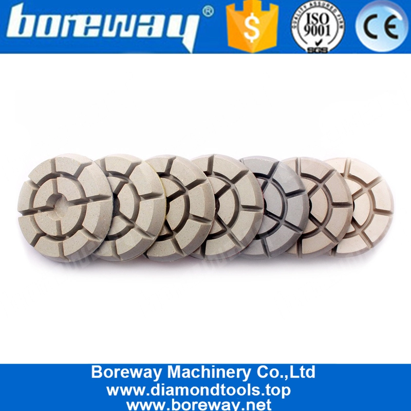 संगमरमर ग्रेनाइट फर्श के लिए 10 मिमी मोटाई डायमंड पीस पॉलिशिंग पैड