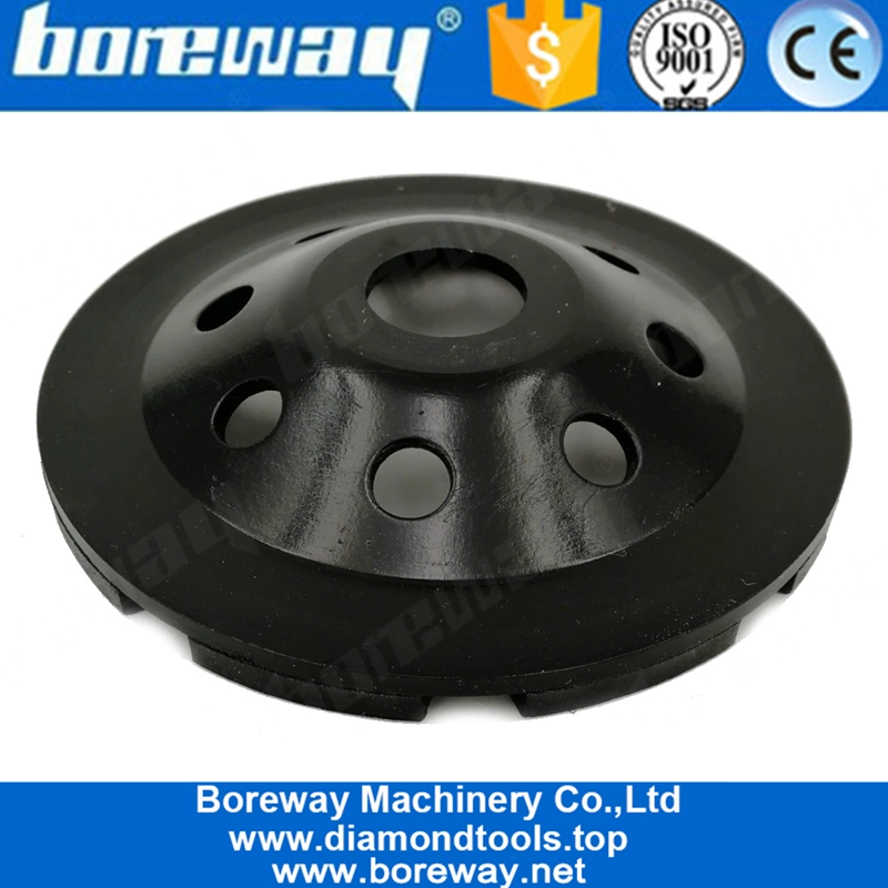 Mola a tazza singola diamantata da 4,5 pollici con diamante da 4,5 pollici per marmo di granito in muratura di cemento