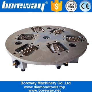 Ruota a martelli da 12 pollici 6 rulli Bush per la rettifica di pavimenti