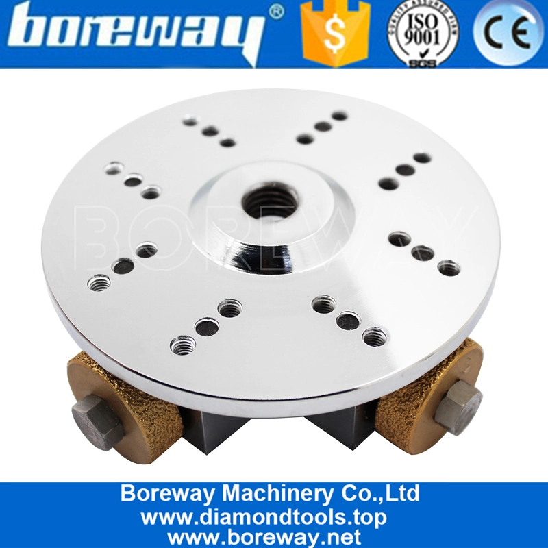 125MM Vacuum Brazing Single Layer Rotary Bush Hammer Plate For Portable Machine