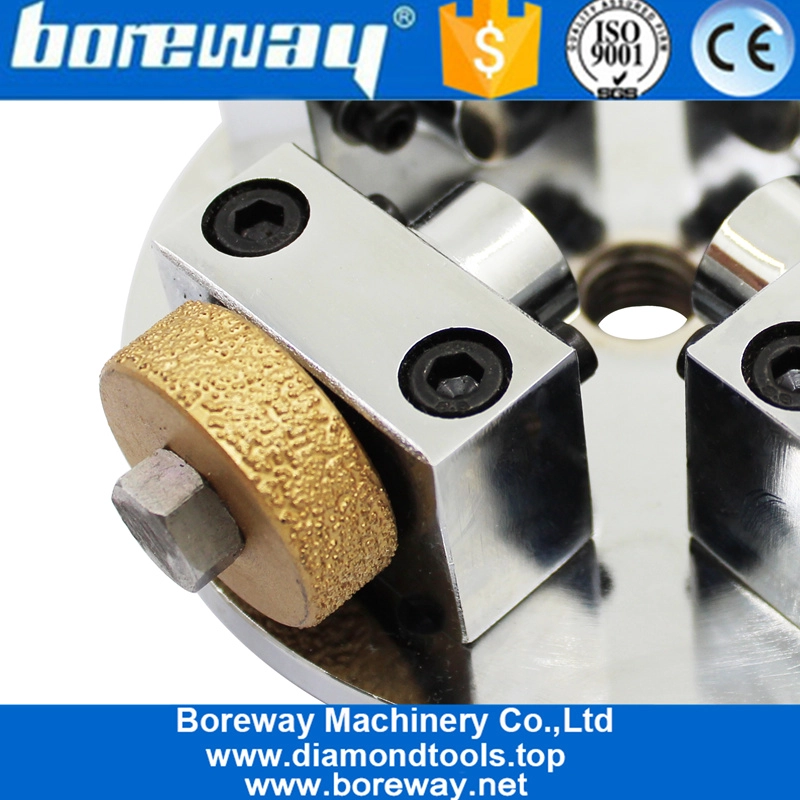 125MM Vacuum Brazing Single Layer Rotary Bush Hammer Plate For Portable Machine