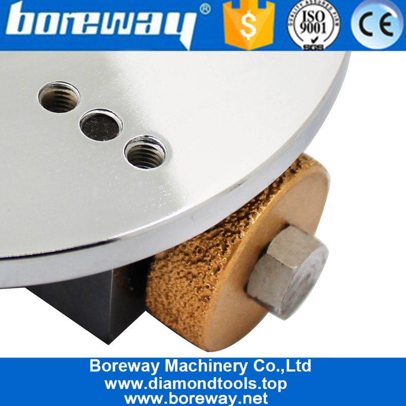 125MM Vacuum Brazing Single Layer Rotary Bush Hammer Plate For Portable Machine