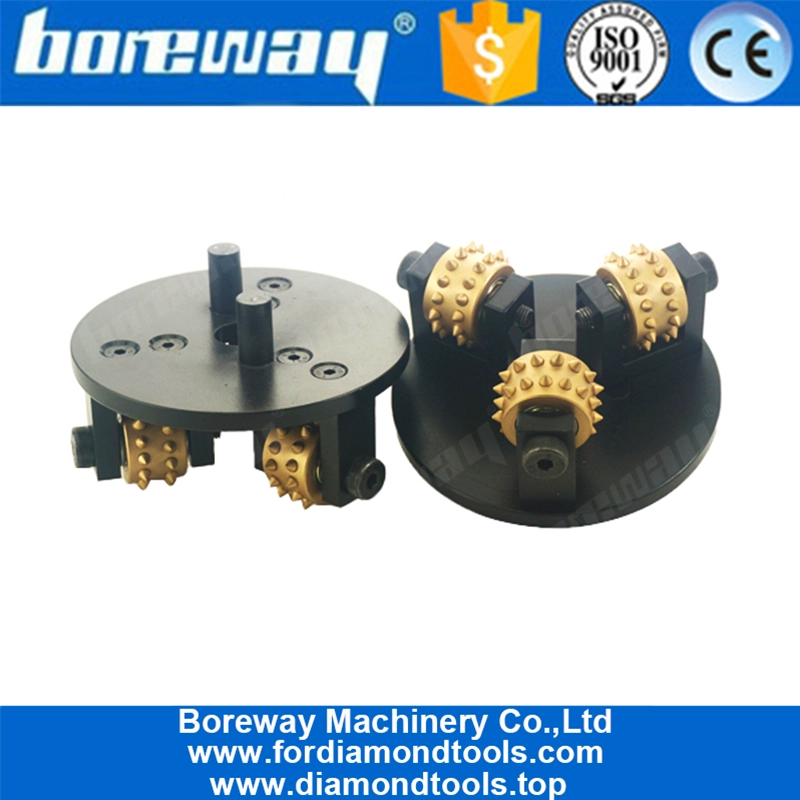 Werkmaster पर 3 रोलर्स के साथ 125 मिमी बुश हथौड़ा प्लेट