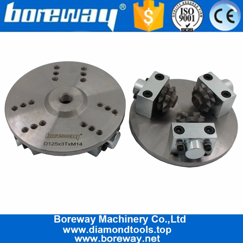 3つのローラーが付いている125MMの星形のダイヤモンドのブッシュのハンマーの版