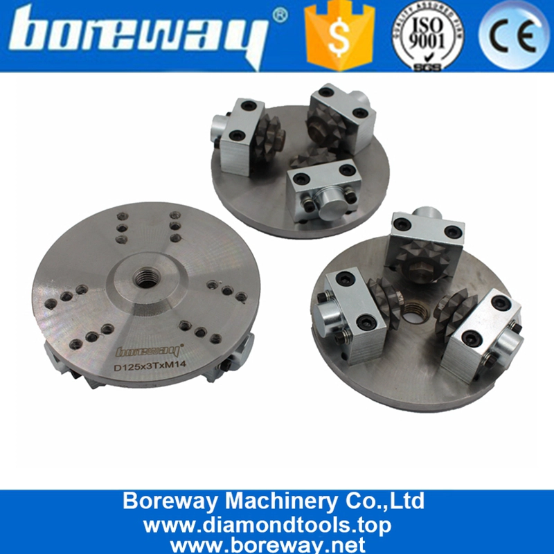 3つのローラーが付いている125MMの星形のダイヤモンドのブッシュのハンマーの版