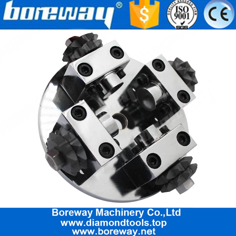 125mm 4 Rollers Star Bush Hammer Plate For Angle Grinder