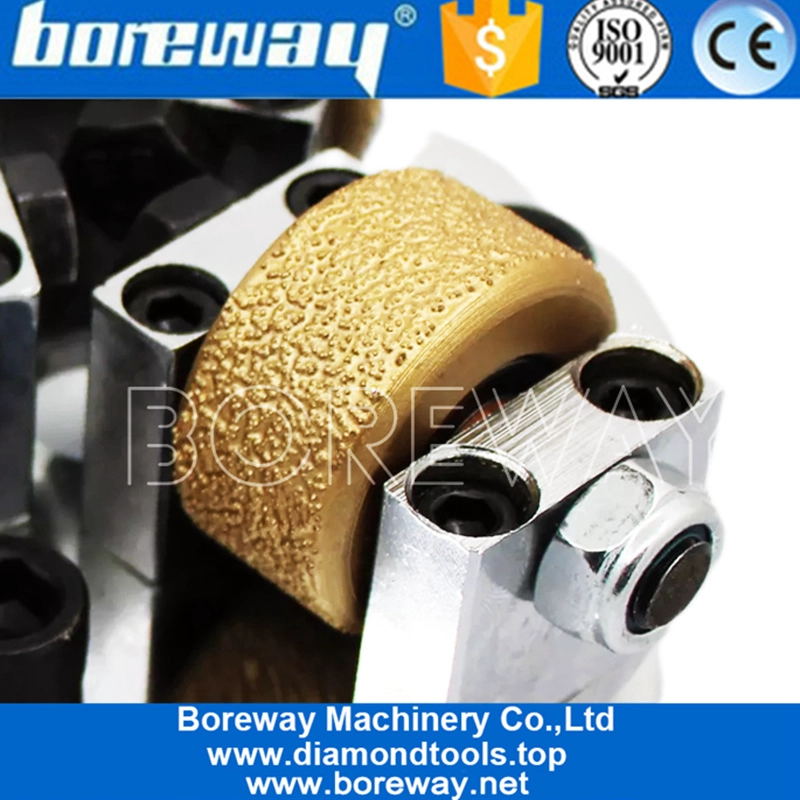 125mm Doppelschicht-Vakuumlöten-Bush-Hammerplatte für Beton