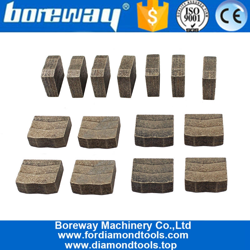 砂岩ブロック切削用の1400mm M形状ウェットダイヤモンドセグメント