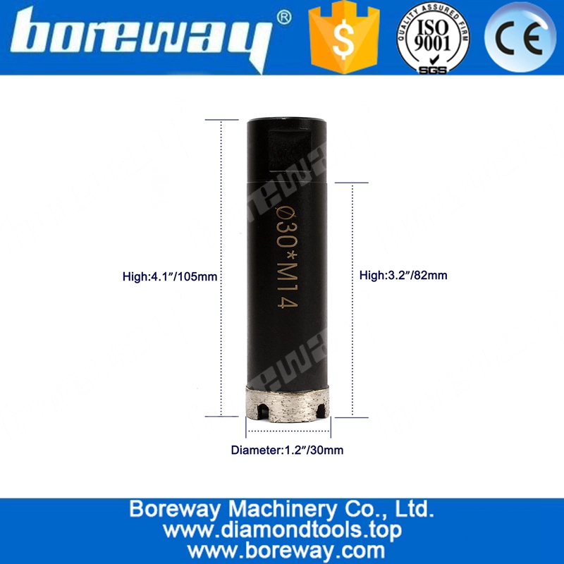 セラミックタイル大理石の石のための30ミリメートルダイヤモンド掘削ビット糸M14