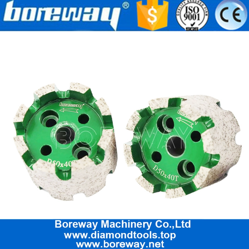 संगमरमर ग्रेनाइट आपूर्तिकर्ताओं के लिए 2 इंच सीएनसी sintering मानक stubbing पहियों