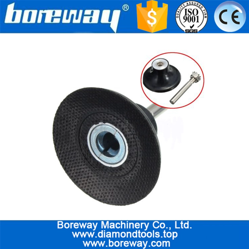 2 इंच समर्थन पैड धारक 1/4 इंच शैंक ताला रोटरी रेत चमकाने डिस्क धारक के लिए रोलोक डिस्क