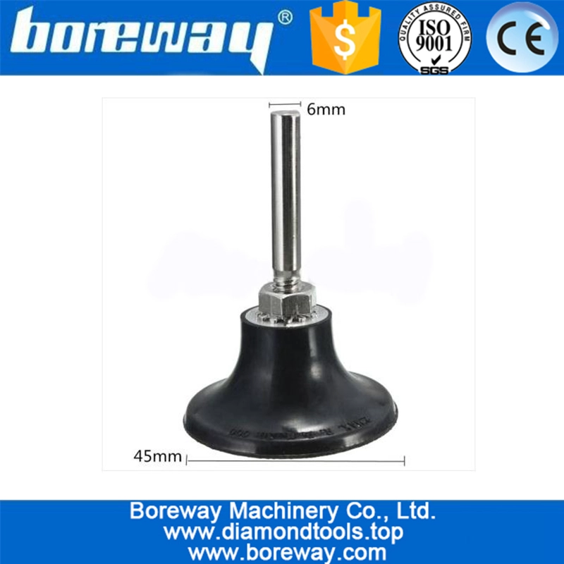 2 इंच समर्थन पैड धारक 1/4 इंच शैंक ताला रोटरी रेत चमकाने डिस्क धारक के लिए रोलोक डिस्क