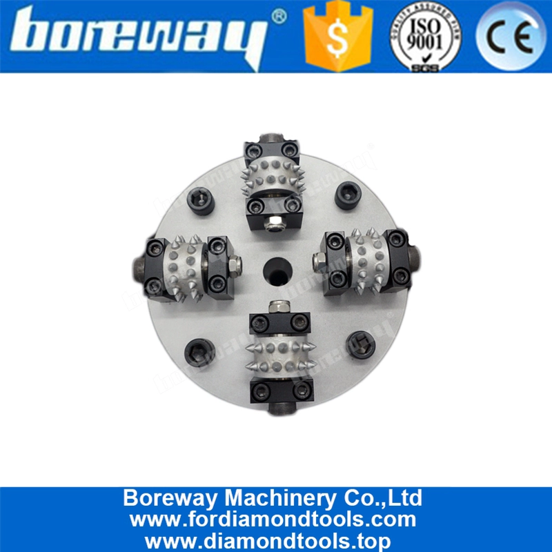 200mm 30S piastra rotante a martello con 4 rulli