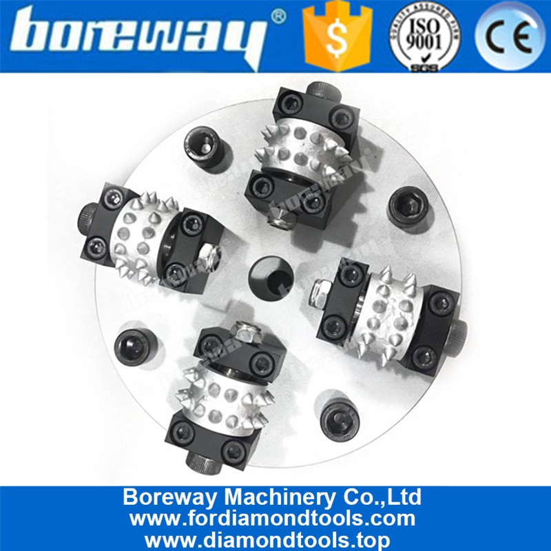 200mm 30S piastra rotante a martello con 4 rulli