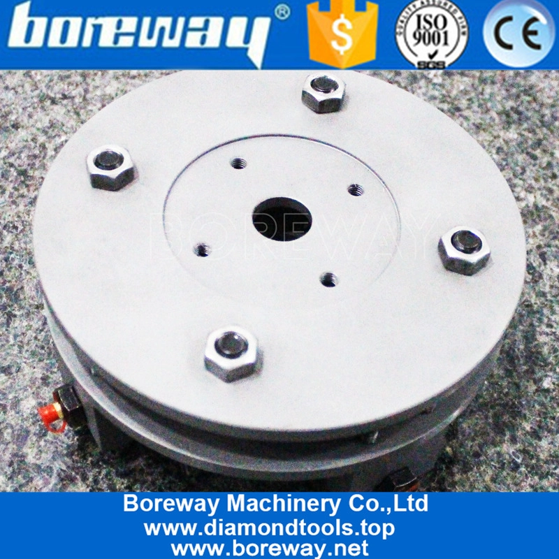 200mm Double Layer Rotary Bush Hammer Plate With Spring For Sandblasting Process