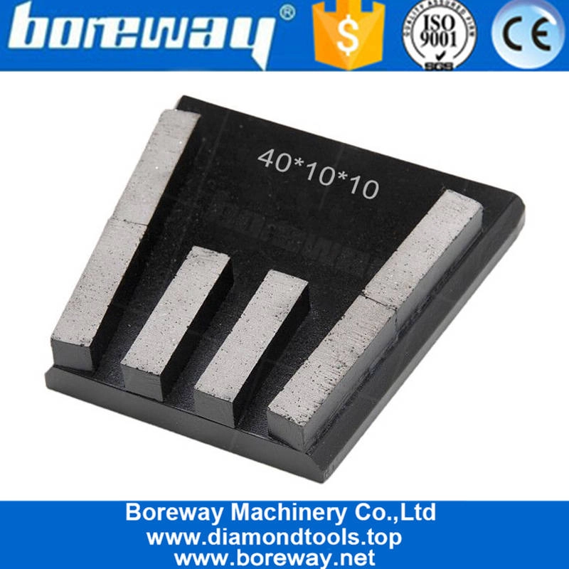 2020ダイヤモンドの石のフランクフルト形の金属のブロックパッドの使用大理石の機械やコンクリートの床研削盤に使用