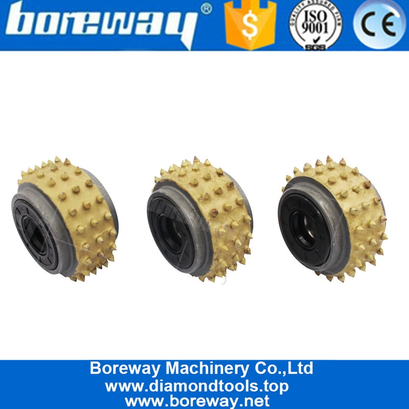 ठोस पत्थर लिची सतह के लिए 2020 पुरानी शैली 60 के कार्बाइड बुश हथौड़ा पहिया हीरा पीसने सिर