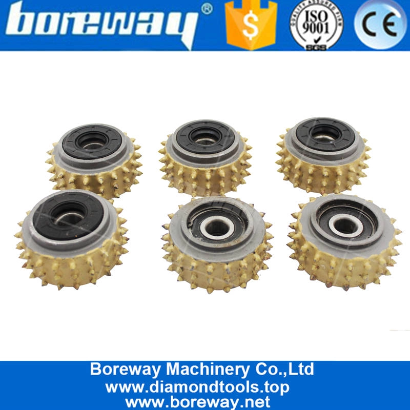 ठोस पत्थर लिची सतह के लिए 2020 पुरानी शैली 60 के कार्बाइड बुश हथौड़ा पहिया हीरा पीसने सिर