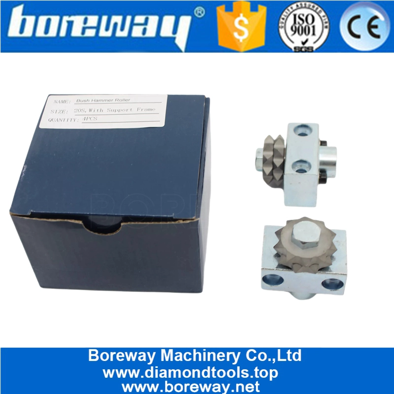 20 एस स्टार प्रकार बुश हैमर रोलर फर्श की सतह के लिए समर्थन के साथ