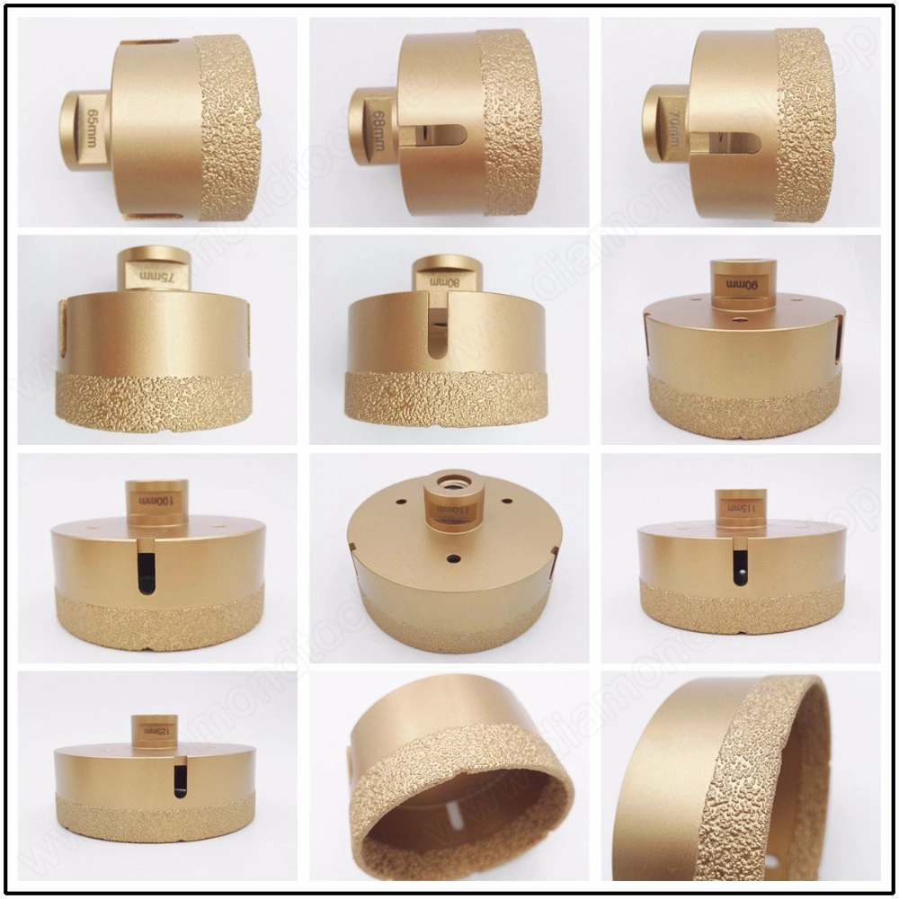 China broca soldada de alta qualidade do núcleo de 20mm-150mm do núcleo para a perfuração cerâmica de pedra da telha da porcelana fornecedor