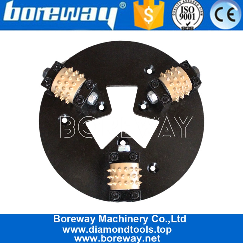 कंक्रीट फर्श के लिए 230 मिमी HTC त्वरित परिवर्तन रोटरी बुश हथौड़ा प्लेट