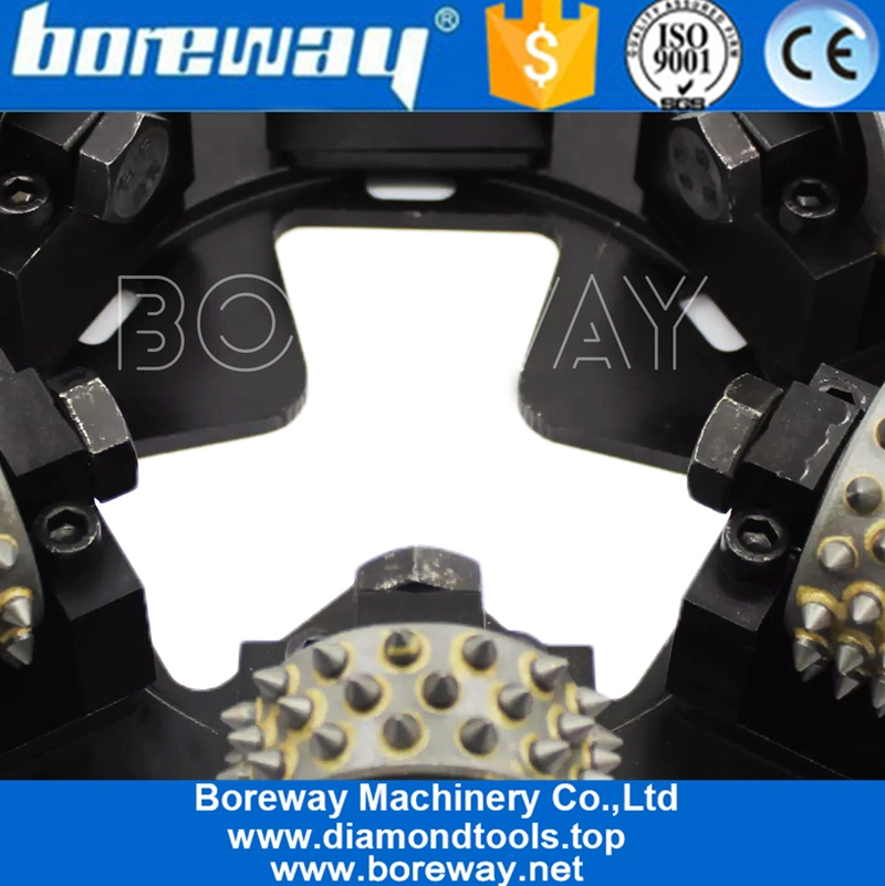 粗い表面を研削するための270mm Rediロックロータリーブッシュハンマープレート