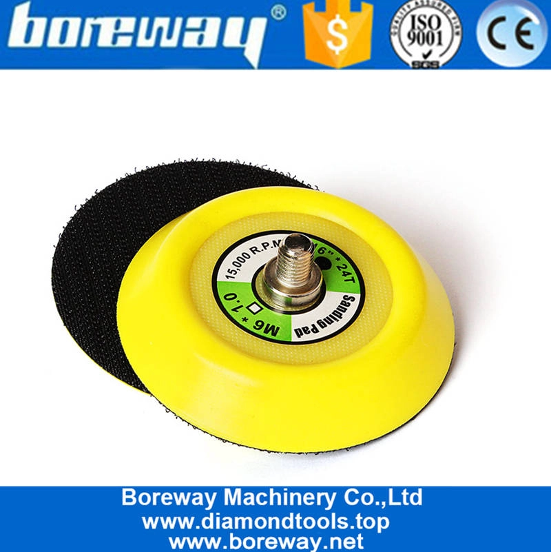 3 Inch Hook And Loop Plate Backer Holder With 5/16"24T Or M6 Thread