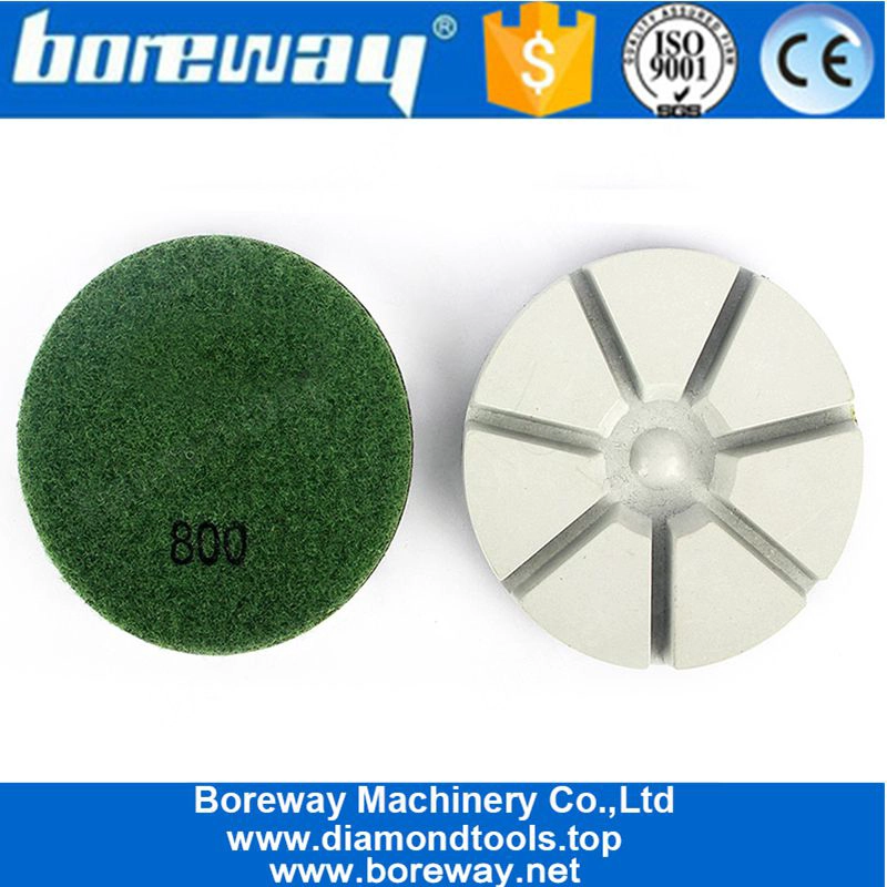 3インチの樹脂の結束のダイヤモンドの乾燥したコンクリートの床の研摩剤のパッド