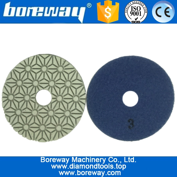 3 चरणों सूखी और गीला उपयोग हीरा पॉलिश पैड