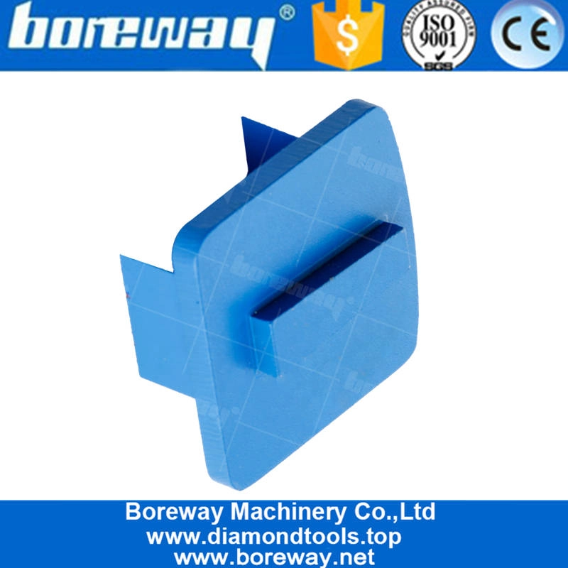 30-Körnung Rhombus-Segment mit zwei Diamanten Redi-Lock Blue Metal Bond Disc-Bodenpolierpads für Schleifmaschinen