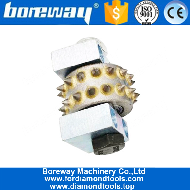 带支架的30刀头硬质合金荔枝磨轮