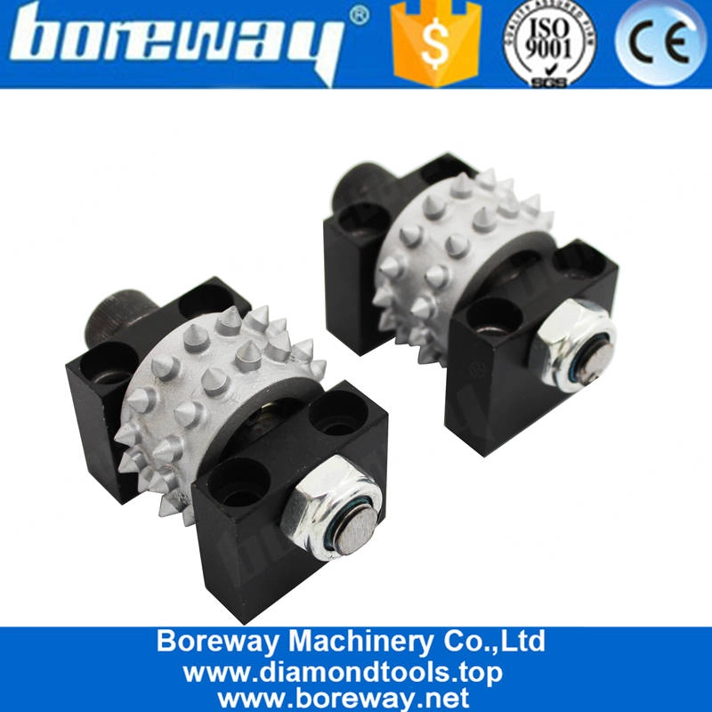 30 rulli di tipo rotativo a doppio strato con boccola a martello per utensili a piastra per pavimenti in pietra e cemento