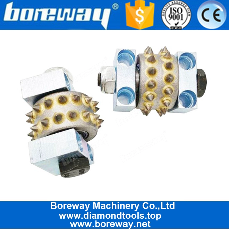 Rullo martello diamantato 30 denti con supporto