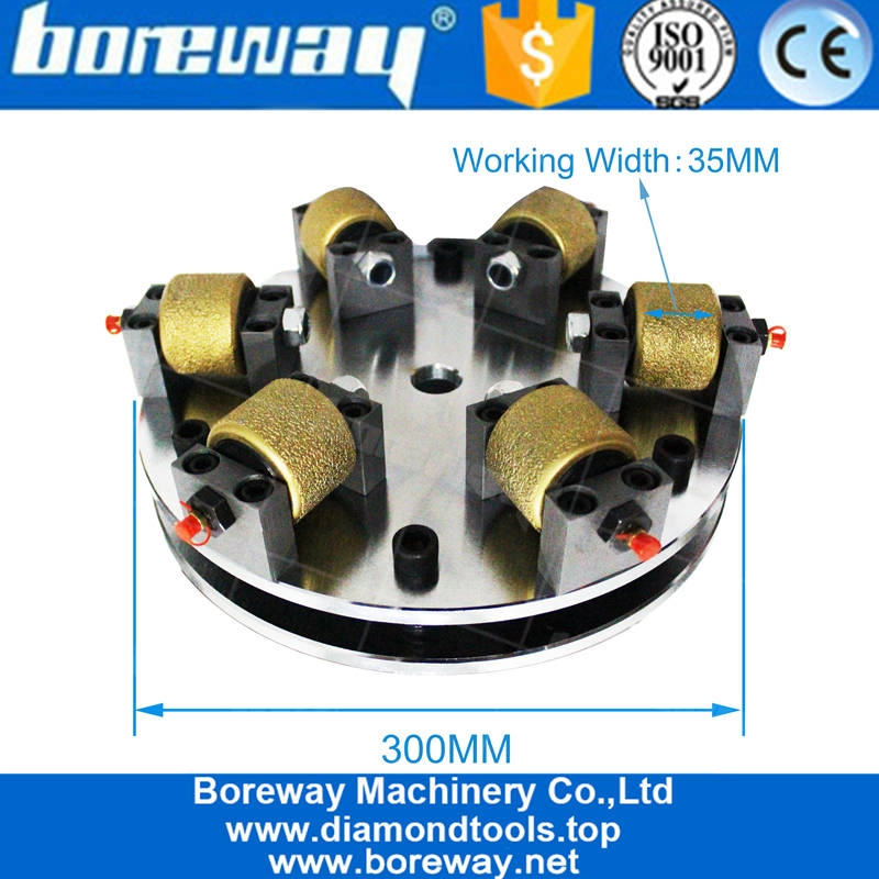 Piastra di rettifica del martello da 12 pollici da 12 pollici da 12 pollici con la ruota brasata del vuoto per la superficie di sabbiatura della pietra