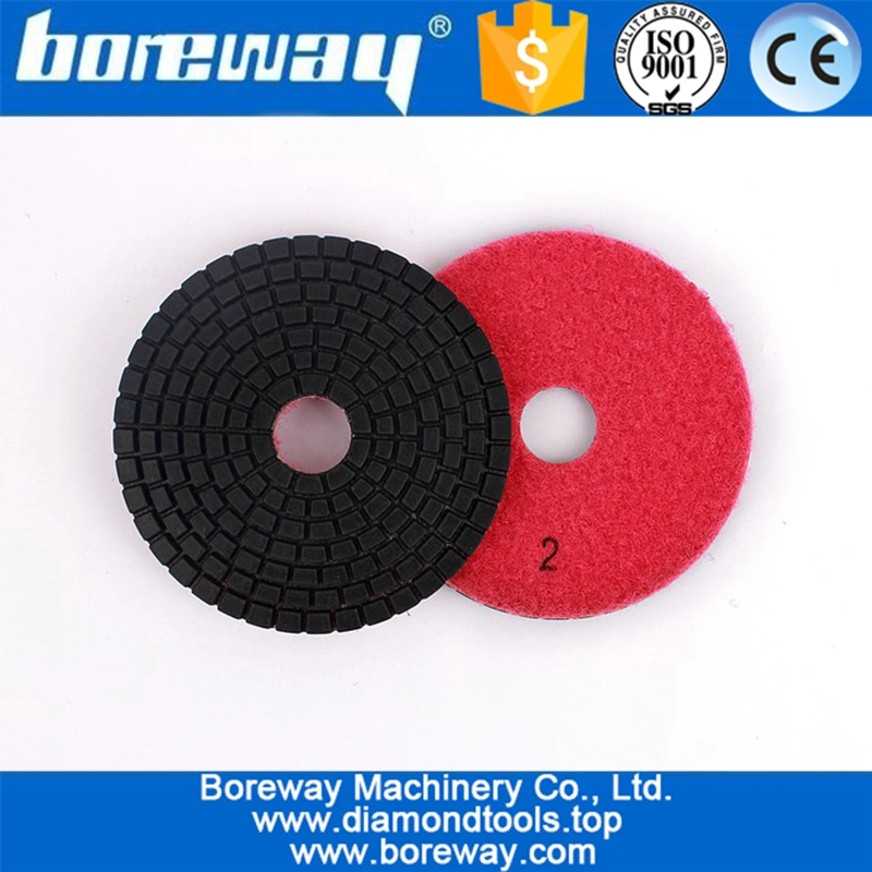 3inch 3step Polierscheibe nass flexibles Diamantschleifen für Keramik Stein Marmor Granit Polieren