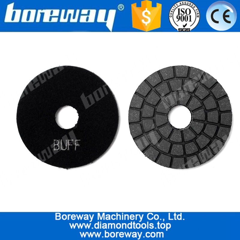 3inch 75mm Diamond Buff Pad Black For Tile Marble Granite Stone