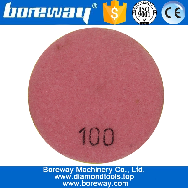 धातु के साथ 3 इंच 80 मिमी 4 स्टेप्स फ्लोर डायमंड पॉलिशिंग पैड